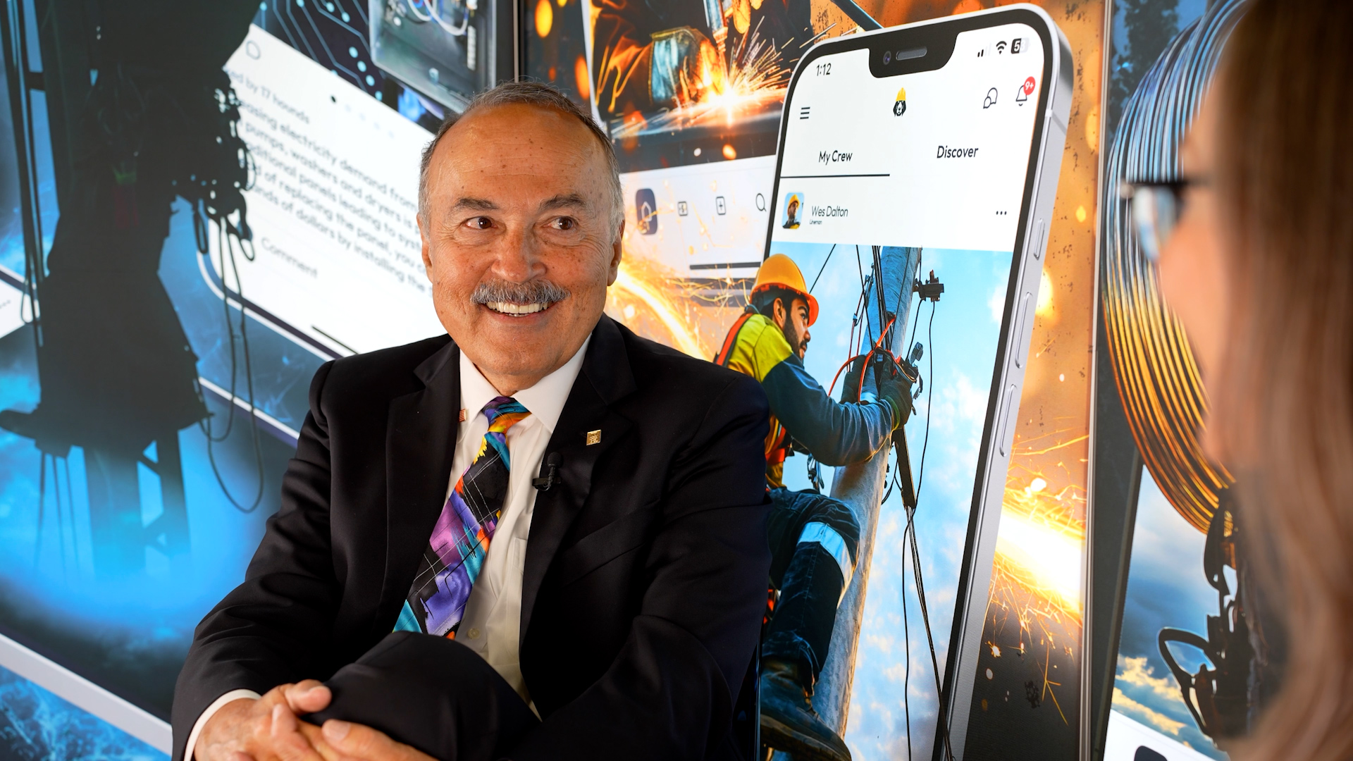 Mike Holt speaking during an interview with Trade Hounds at IEC Spark